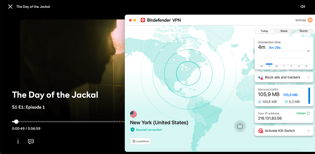 Watch Peacock TV in Mexico with Bitdefender VPN
