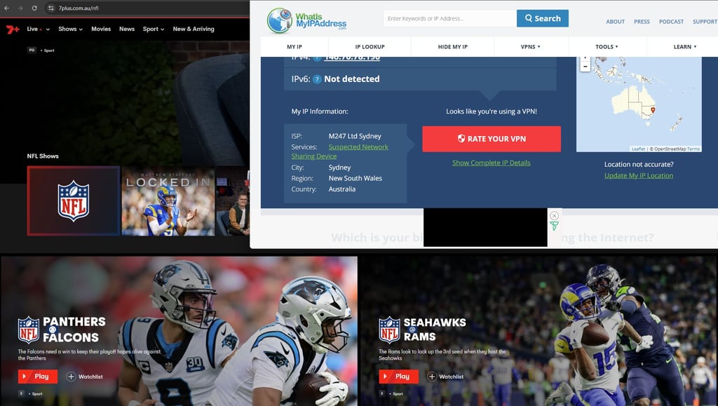 Watch NFL Playoffs 2025 using a VPN