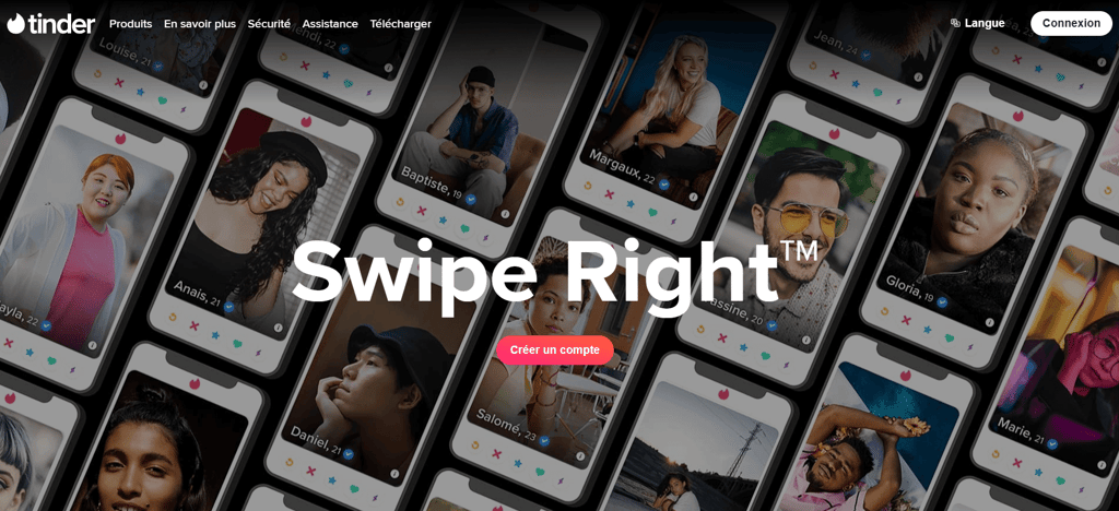Tinder website