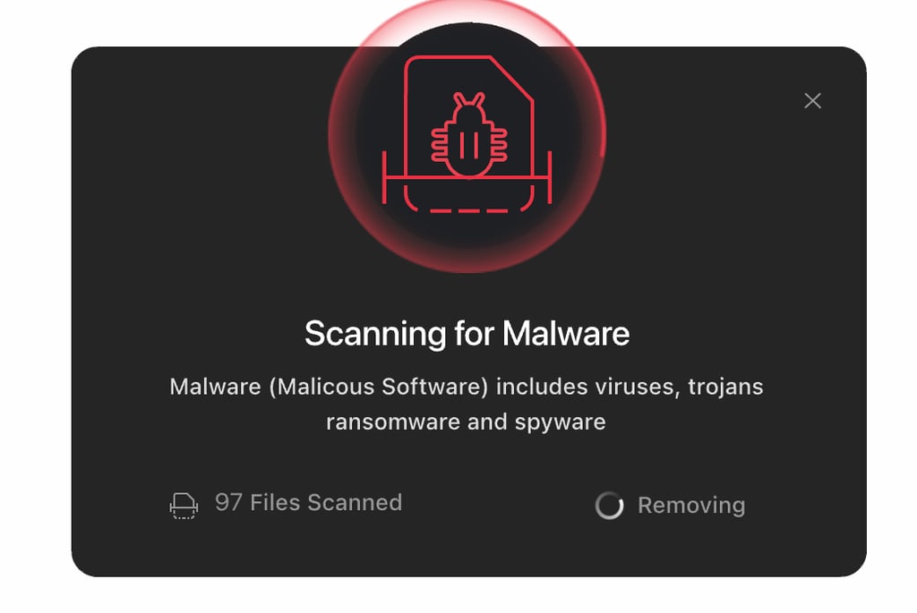 TotalAV detecting and removing malware