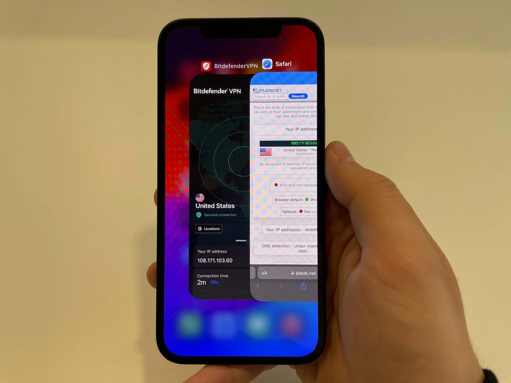 Bitdefender VPN IP leak test