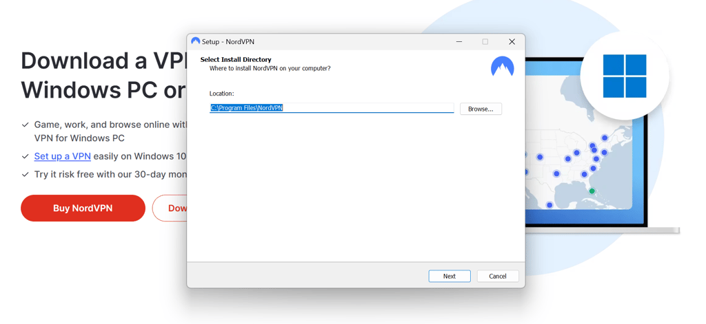 Download NordVPN for Windows PC