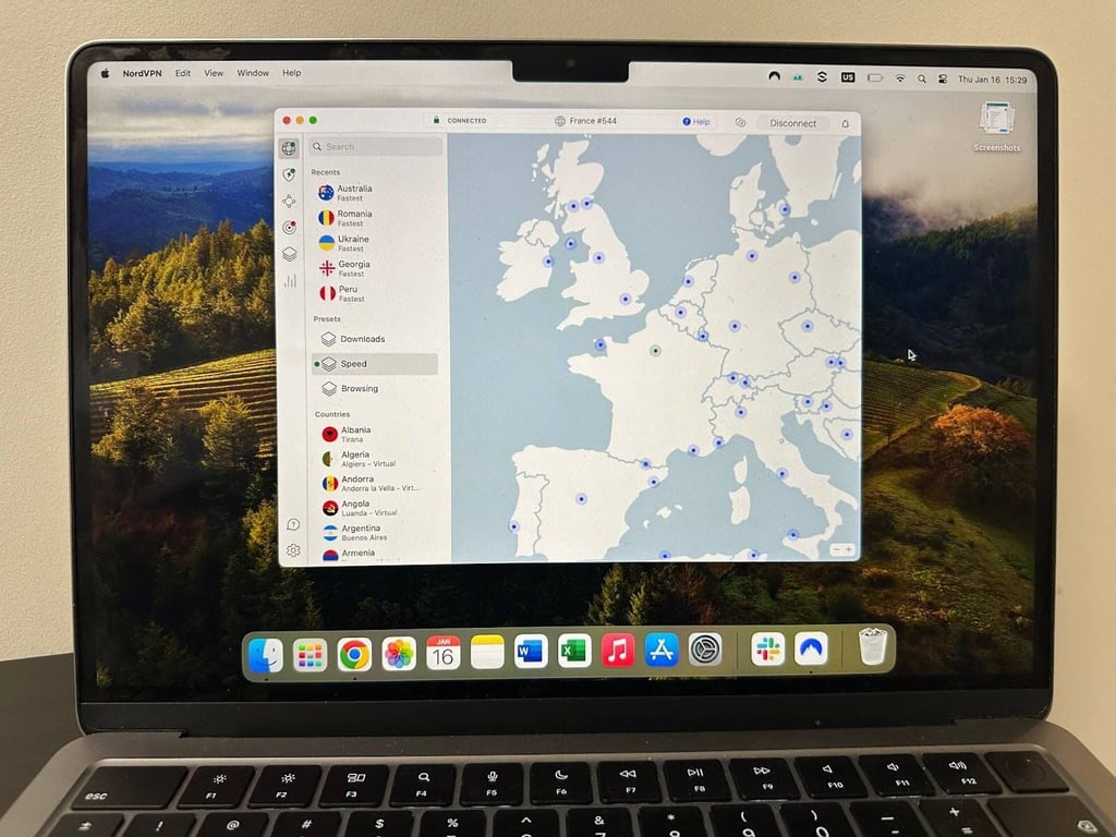NordVPN desktop app interface
