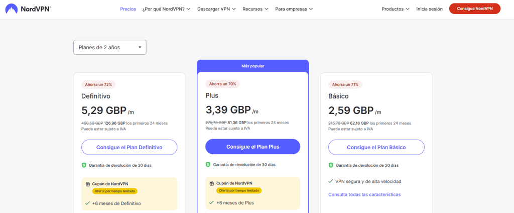 precio-nordvpn-plan-dos-anos