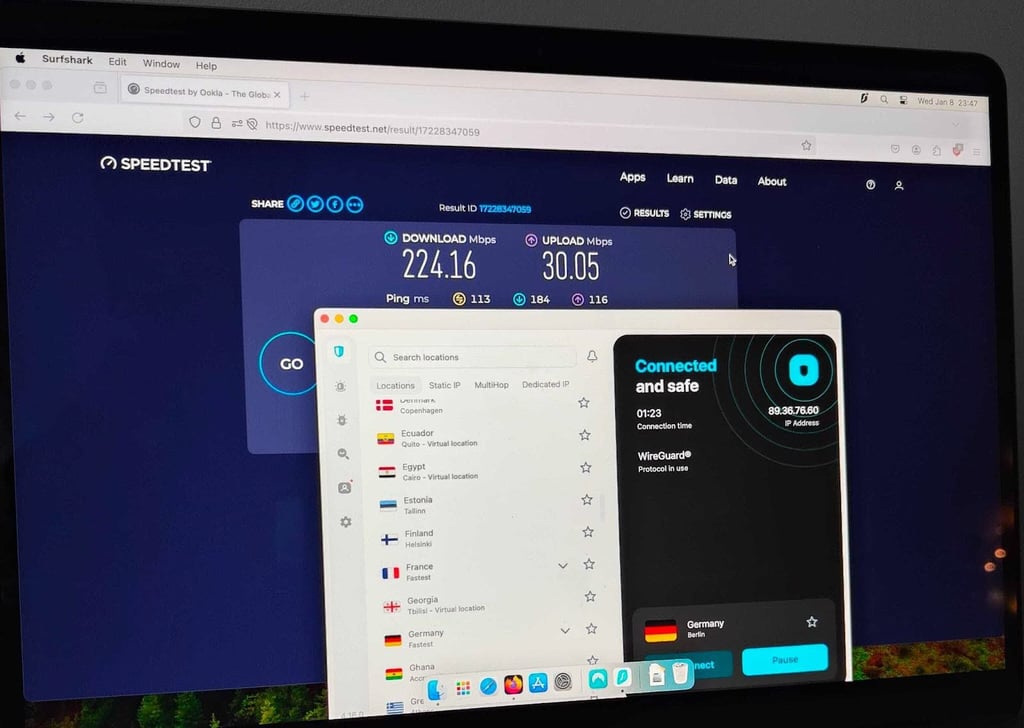 Surfshark speed test Windows
