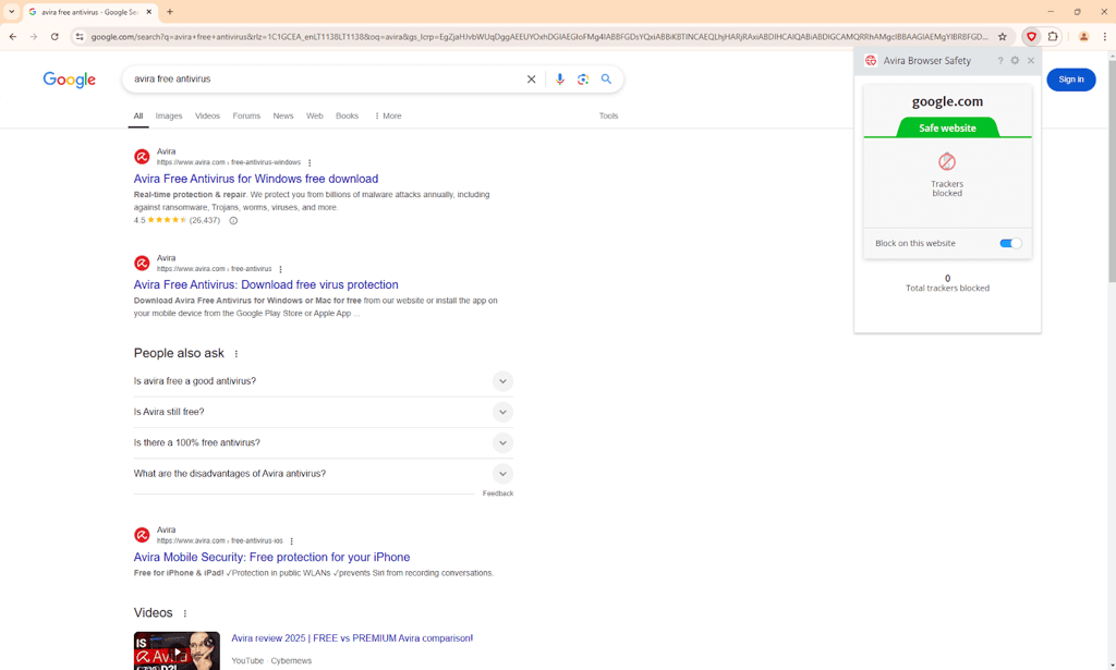 avira browser safety extension