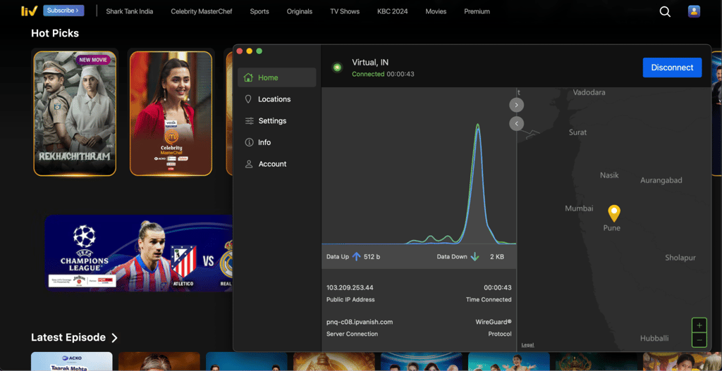IPVanish VPN for India