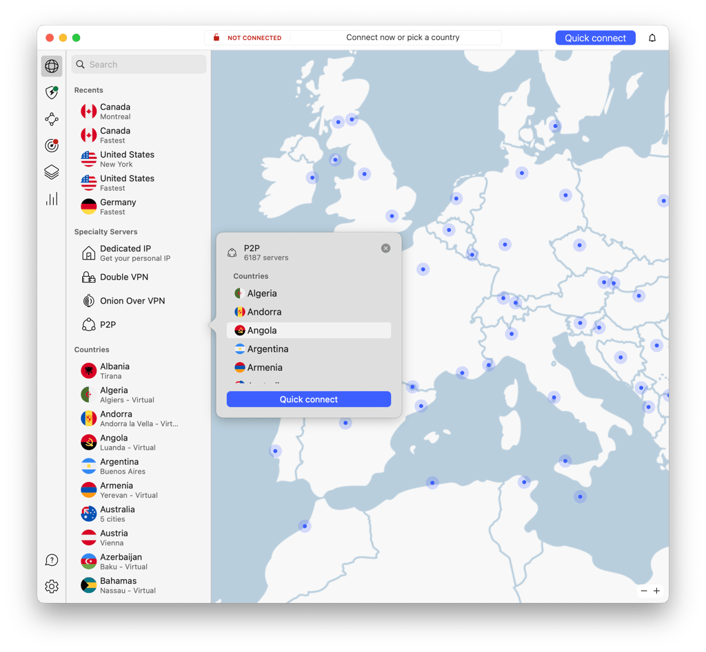NordVPN P2P servers for secure torrenting