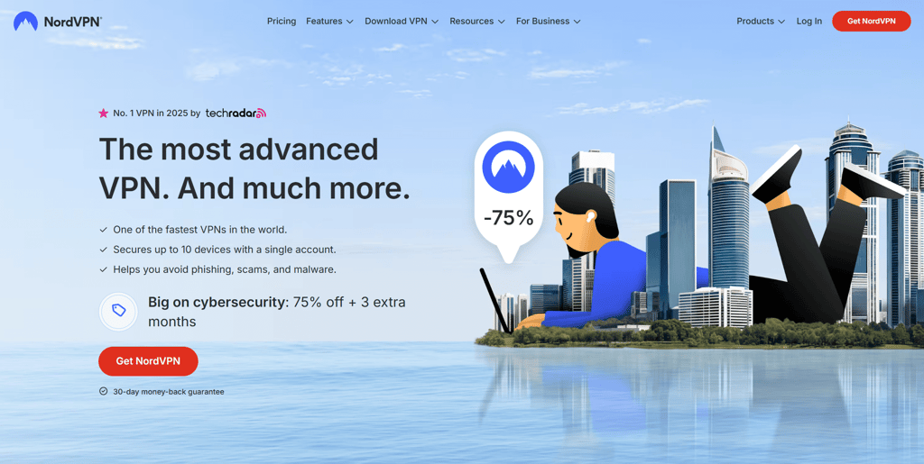 Get the most advanced VPN NordVPN