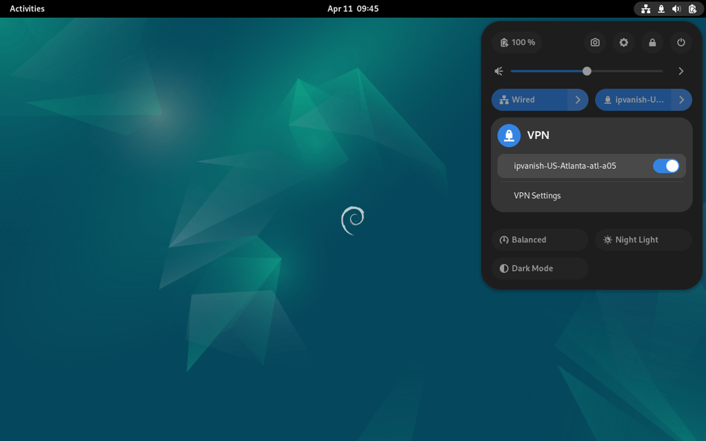 IPVanish Linux setup