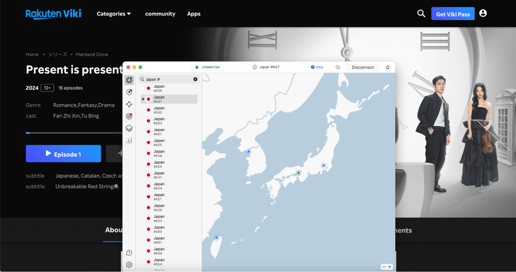 NordVPN Viki Rakuten-friendly servers