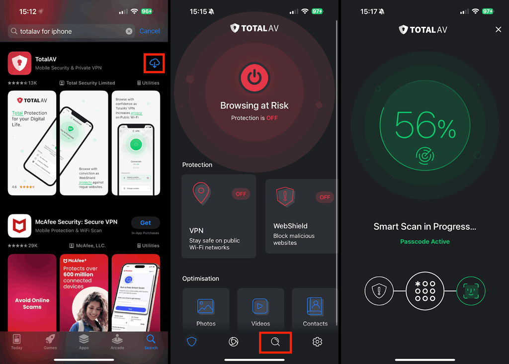 scanning for spyware with TotalAV