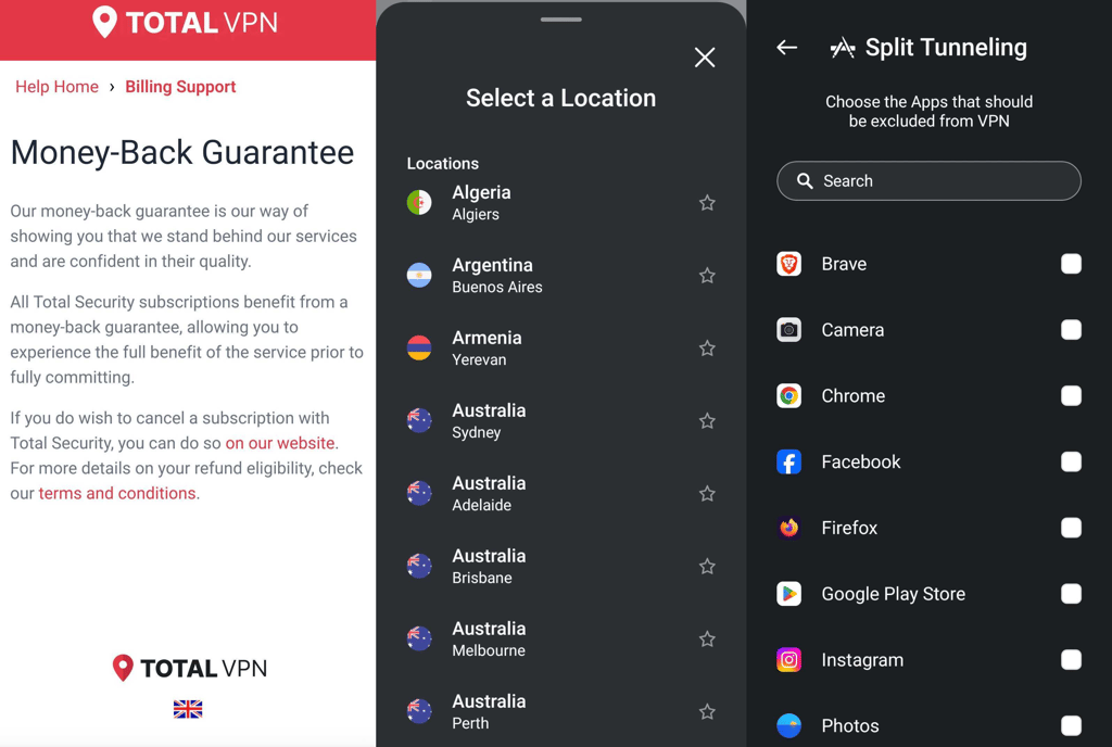 TotalVPN free VPN for Android