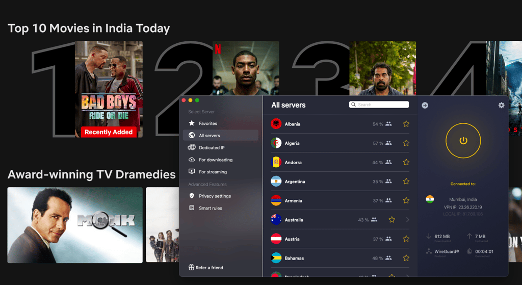 CyberGhost unblocks Netflix