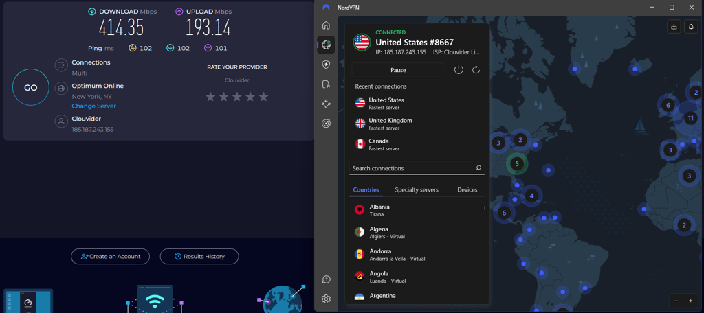 NordVPN speed test for Bybit in 2026