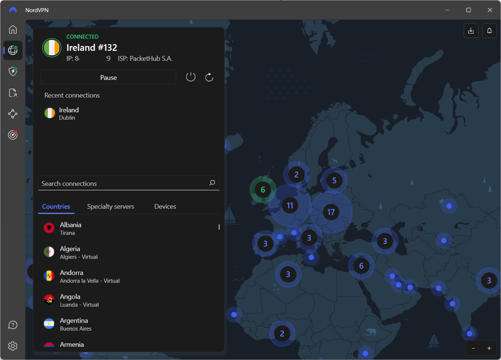 Connect to a Bybit-friendly NordVPN server