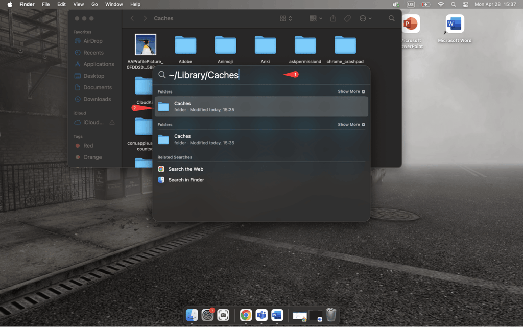 Remove temporary files from Mac