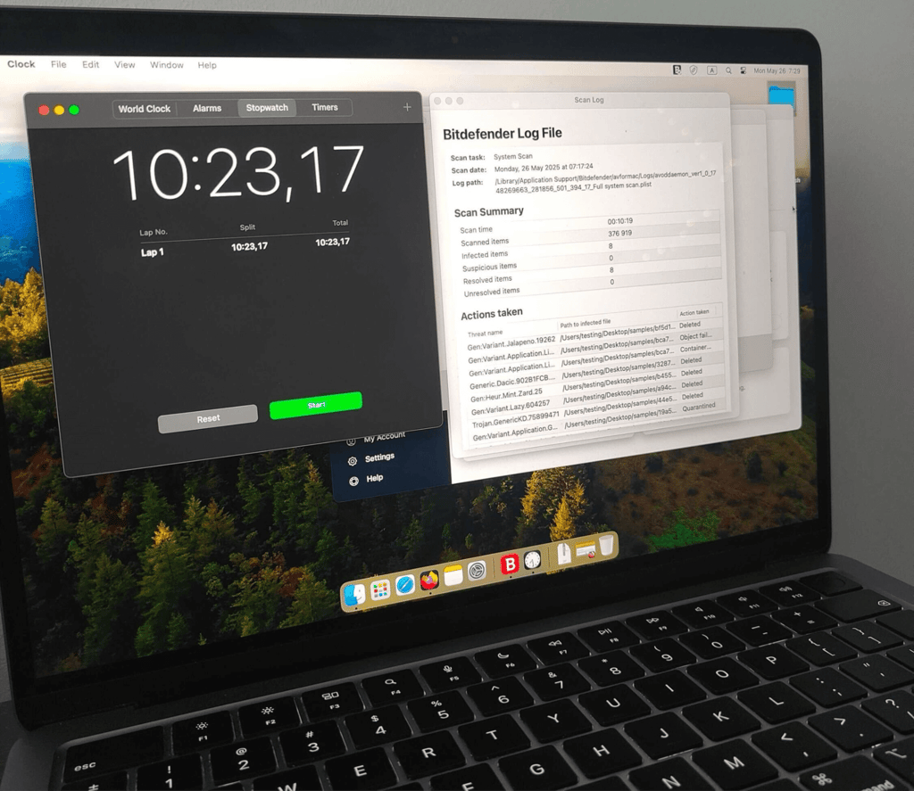 Bitdefender Full Scan on macOS