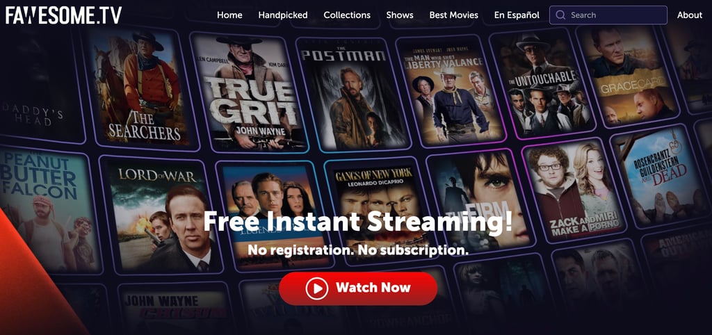 Free instant streaming with Fawesome