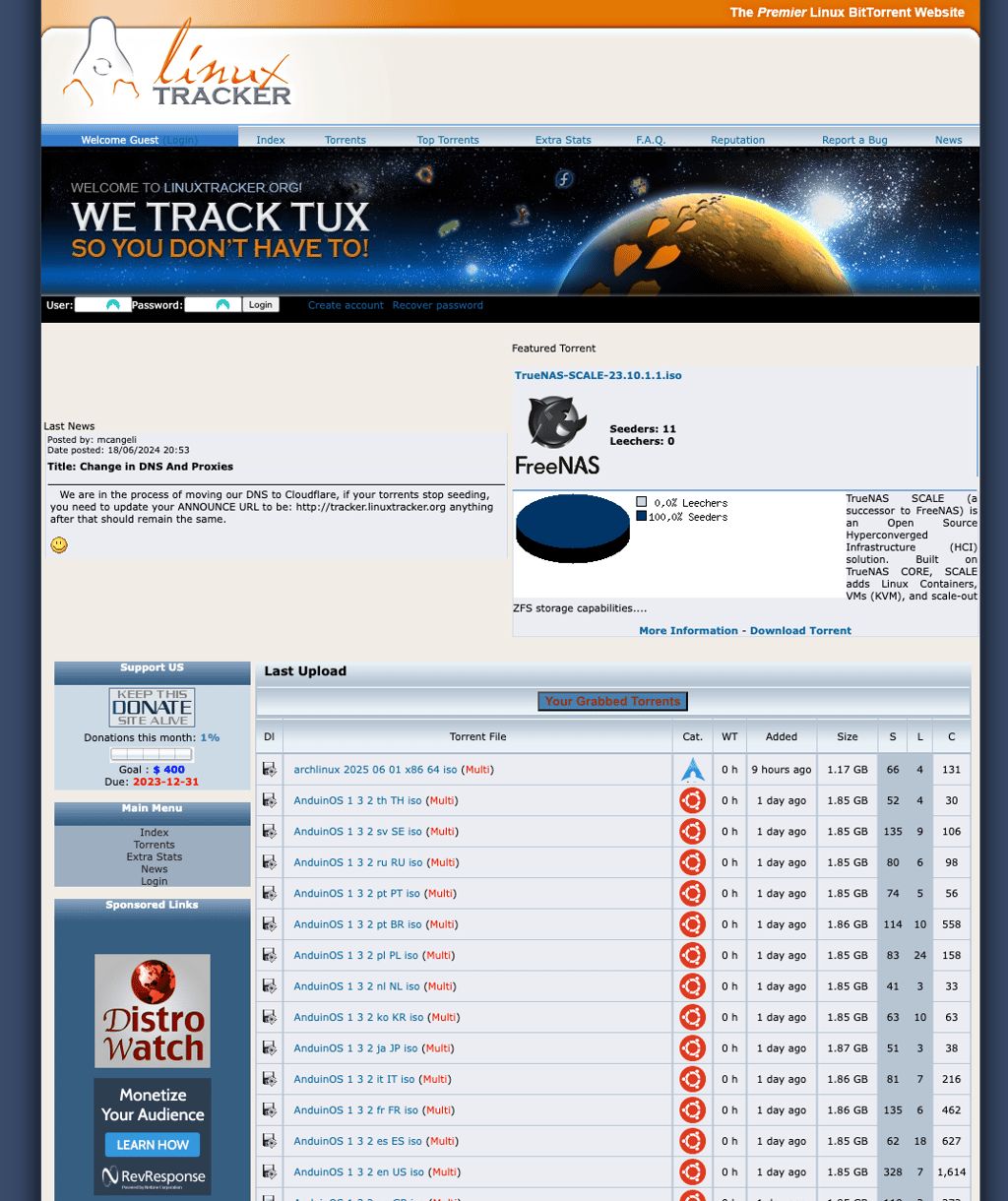 Linux Tracker is a great site to get bandwidth-friendly Linux distros