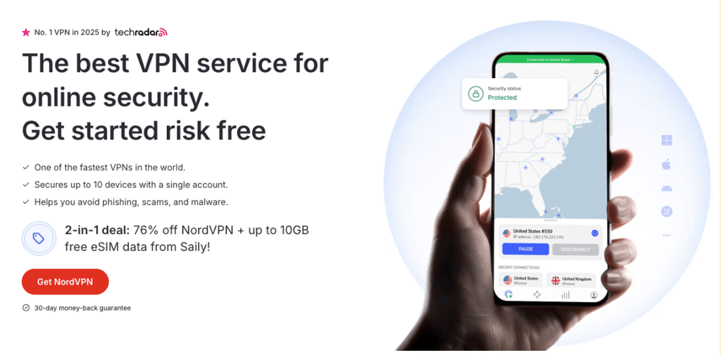 NordVPN is the best VPN for accessing porn in Wyoming