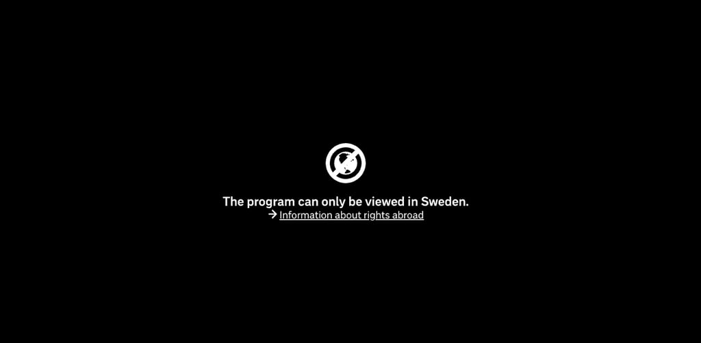 SVT Play error message