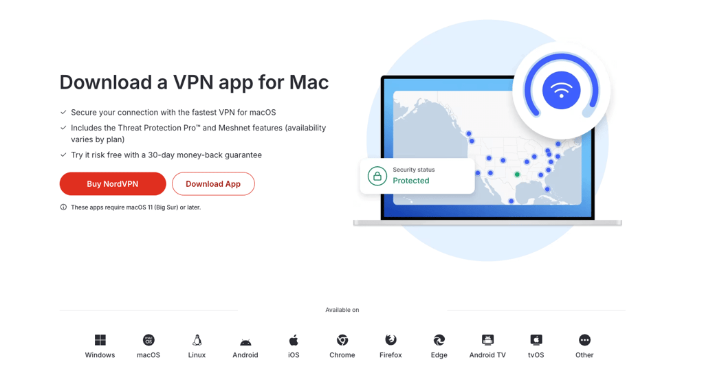 Donwload NordVPN to access Bluesky in MS