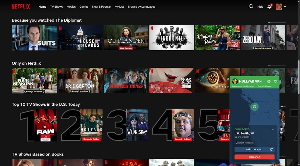 While Mullvad struggled with Netflix, it could unblock Netflix US