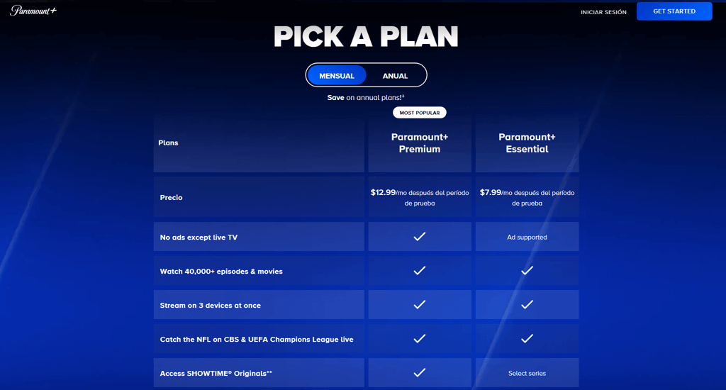Paramount plans