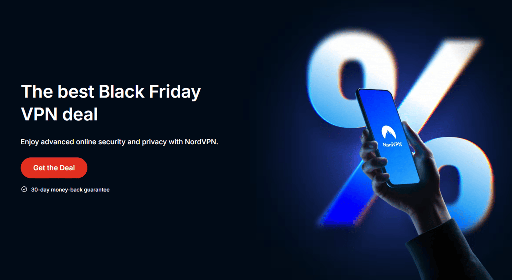 NordVPN Black Friday deals page