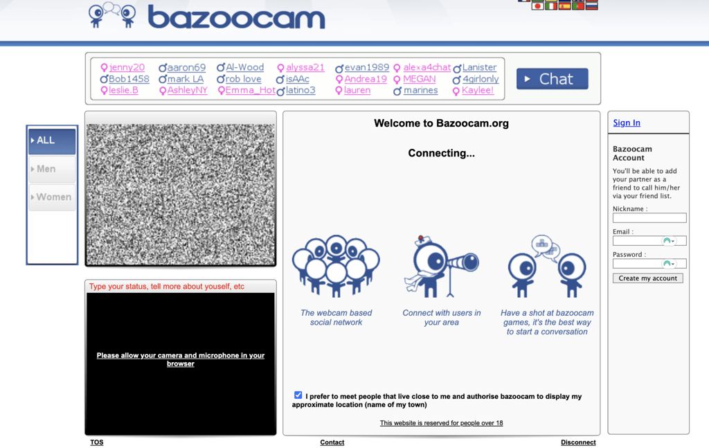 Bazoocan omegle alternatives