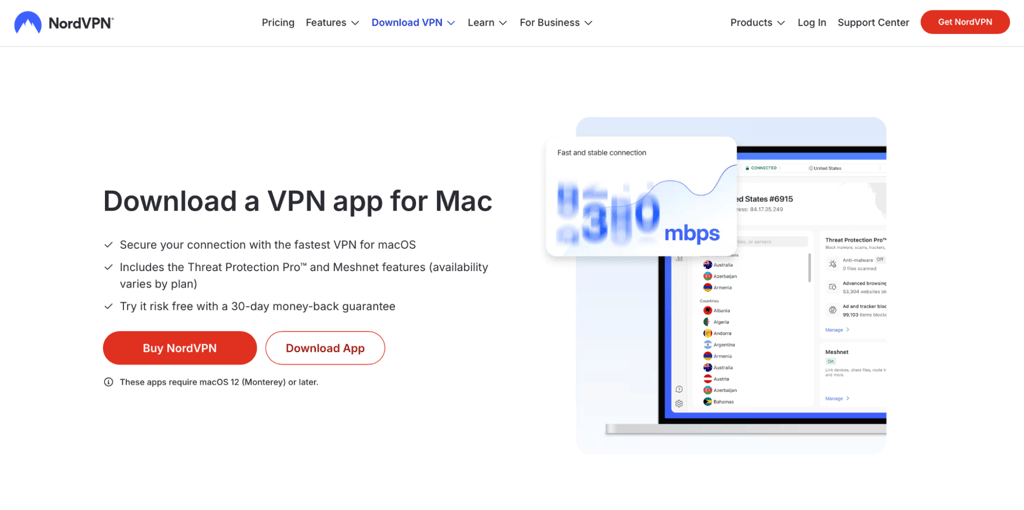 NordVPN supports every major operating system