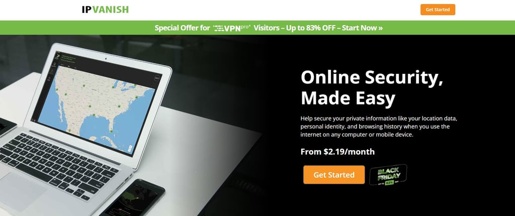 IPVanish coupon code on Black Friday
