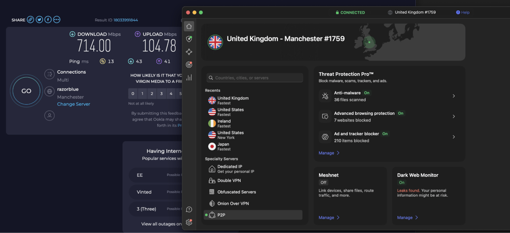 NordVPN offers lightning-fast connections in legal Betano countries like the UK
