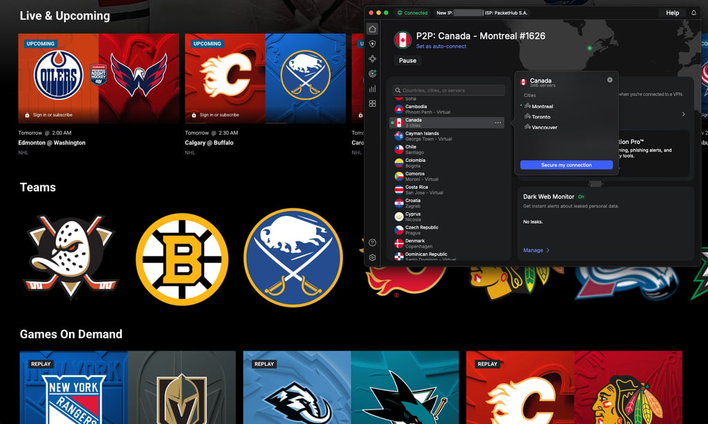 Watch Sportsnet from the USA