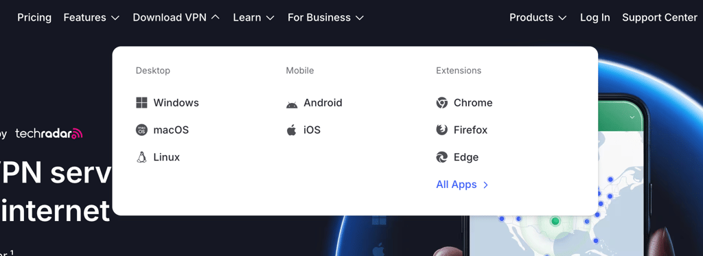 Download NordVPN to access ChatGPT from restricted locations
