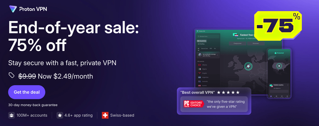 Proton VPN is the best VPN to unblock xVideos in the UK