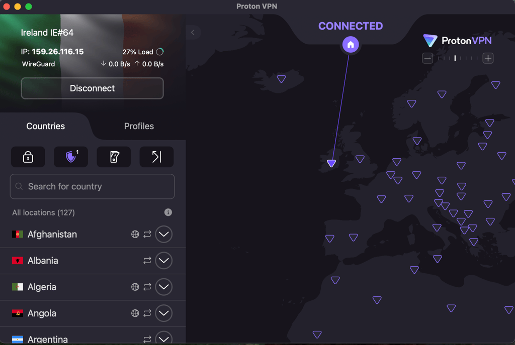 Unblocking the porn ID law using a Proton VPN Dublin server