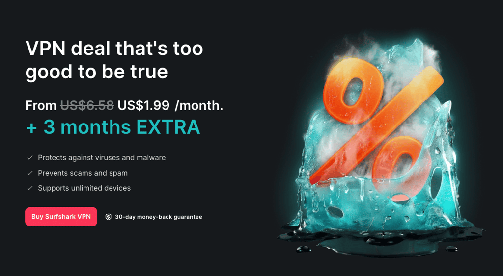 Surfshark's Winter Deal
