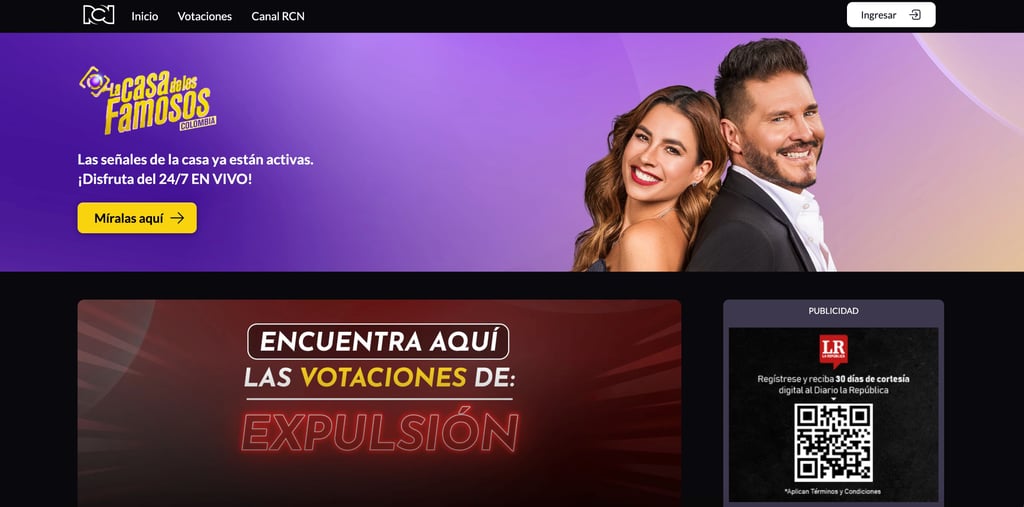 La Casa de los Famosos Colombia free on RCN