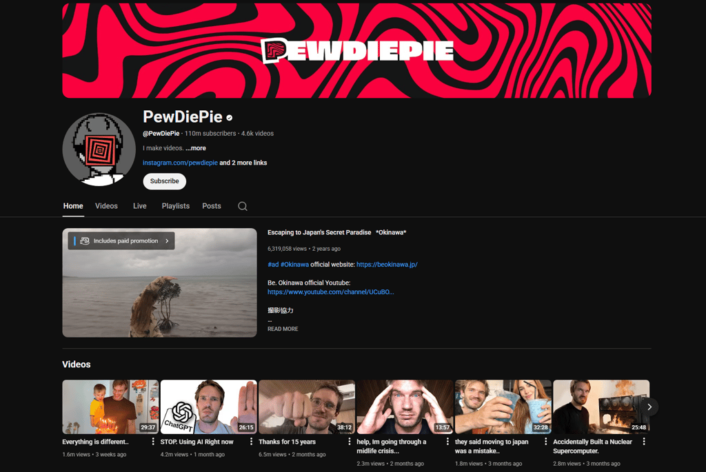 Pewdiepie NordVPN