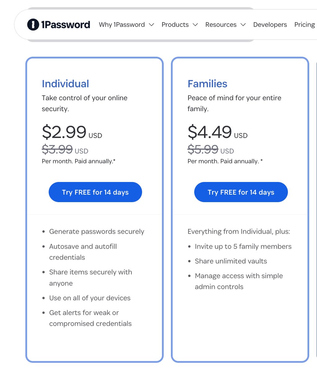 1Password Valentine's deals 2026