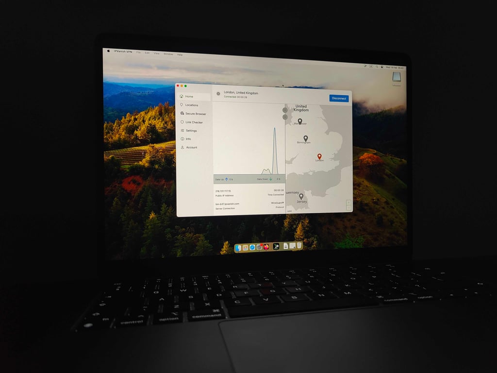 IPVanish connect to the UK server