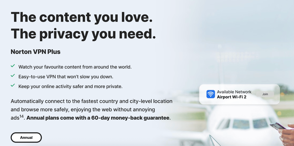 Norton VPN money-back guarantee