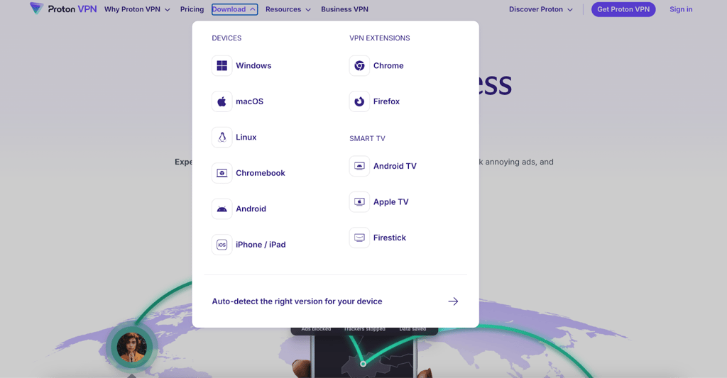 Download your chosen VPN onto your device from the official website or app store
