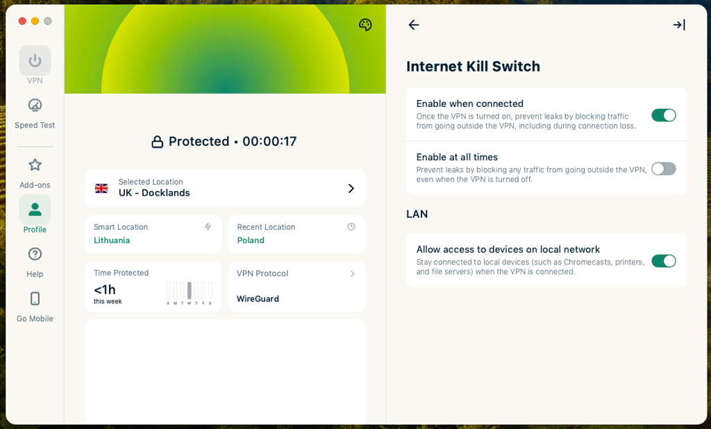ExpressVPN kill switch