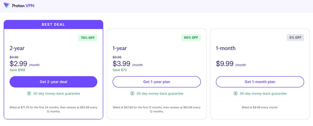 Proton VPN Valentine sale