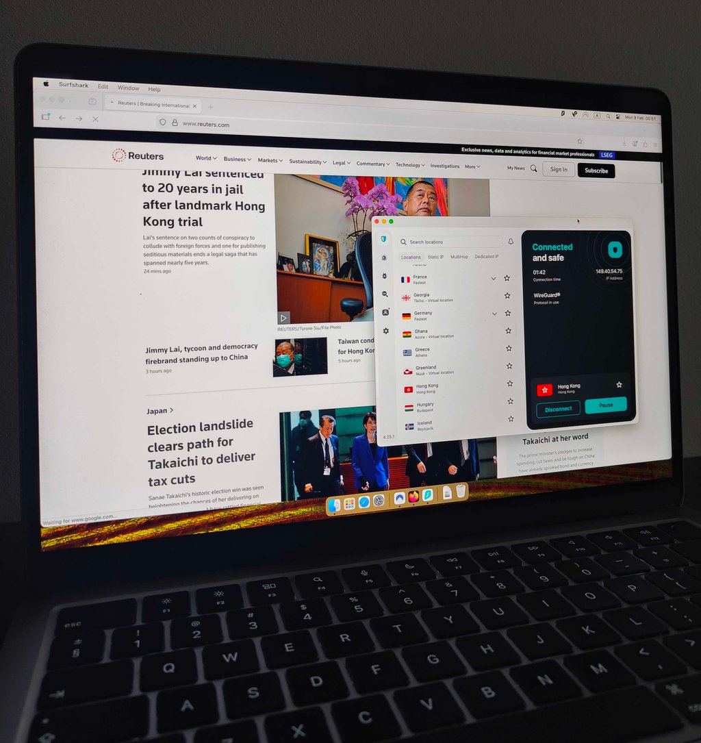 Surfshark unblocking Reuters in China