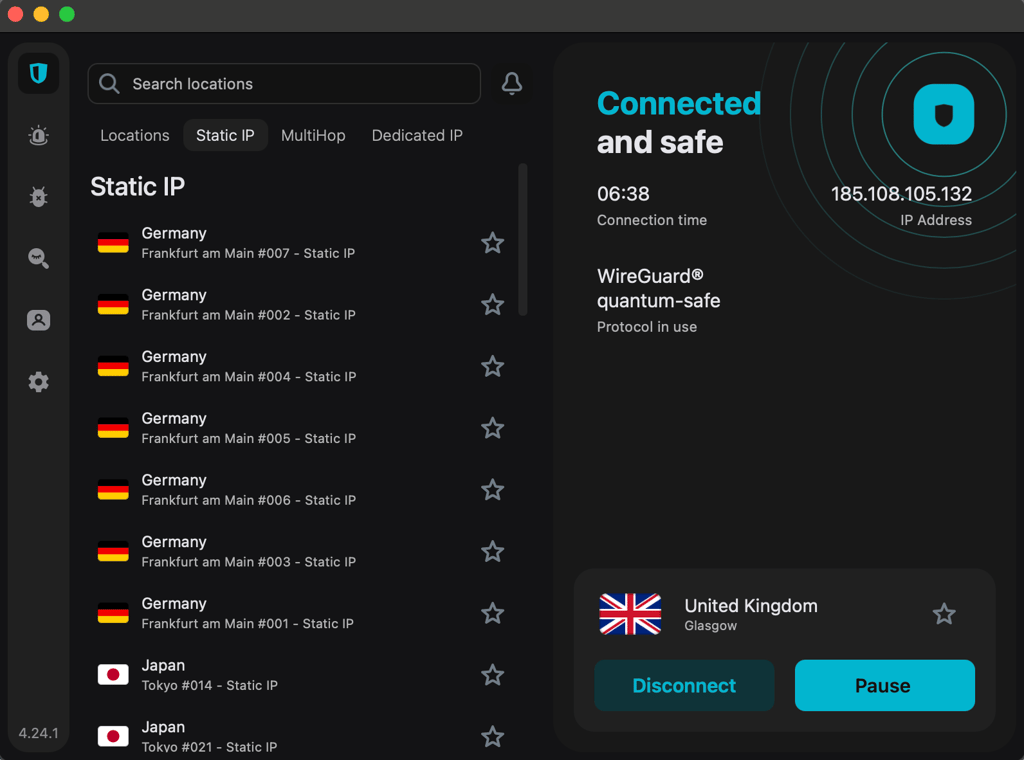 Surfshark's Static IPs