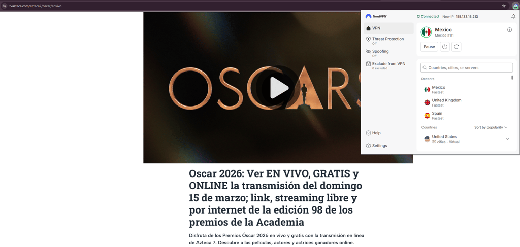 Oscars 2026 Azteca 7